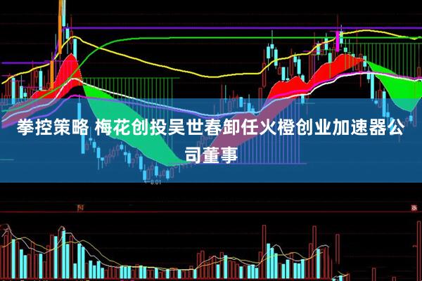 拳控策略 梅花创投吴世春卸任火橙创业加速器公司董事