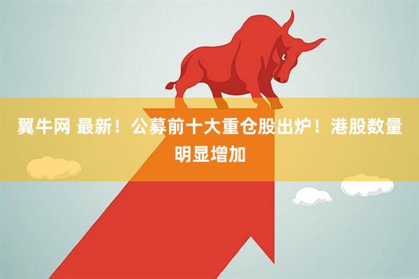 翼牛网 最新！公募前十大重仓股出炉！港股数量明显增加
